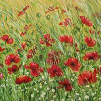 Acrylic Poppies